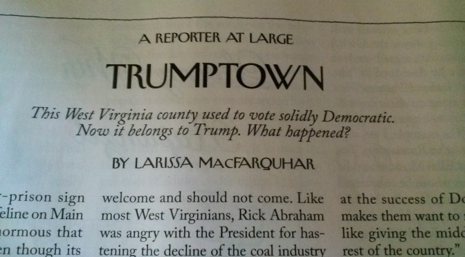 And about West Virginia …